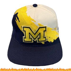 Vintage Logo Athletic Michigan Splash Snapback Hat